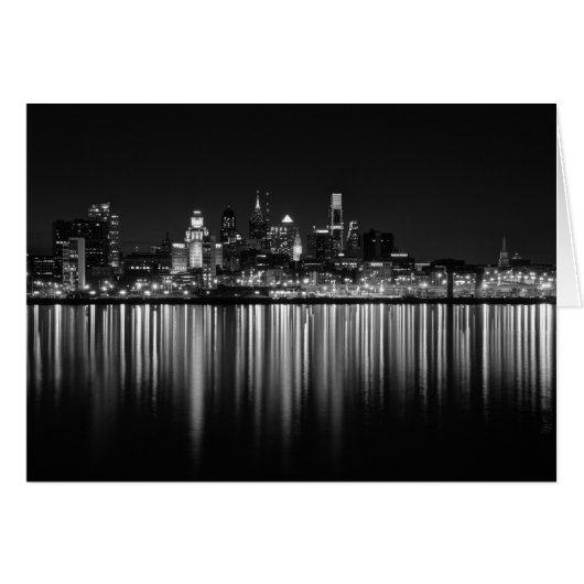 Philly night b/w cards (Front Horizontal)