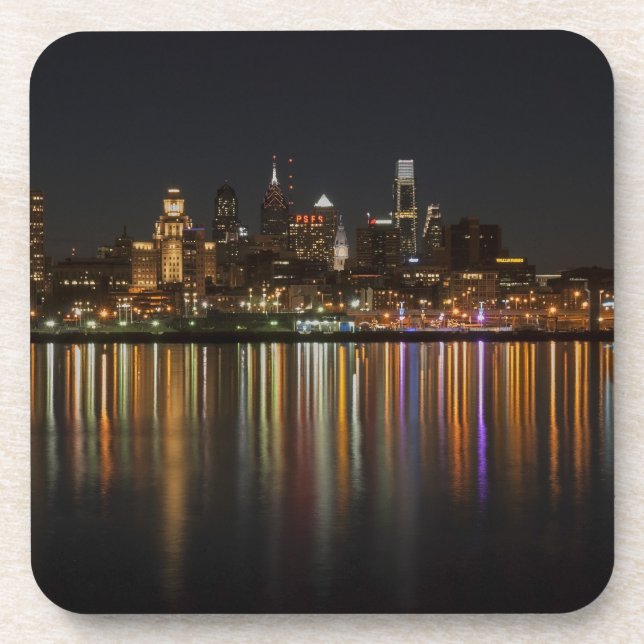 Philly night drink coaster (Front)