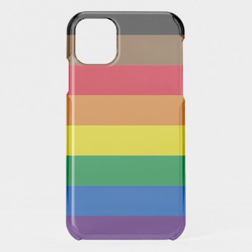 Philly Pride diversity inclusive rainbow flag iPhone 11 Case
