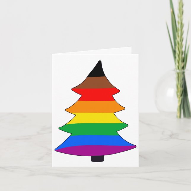 Philly Pride (QPOC) Holigay Tree Card (Front)
