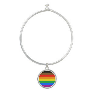 Philly Rainbow Pride Flag Bangle Bracelet
