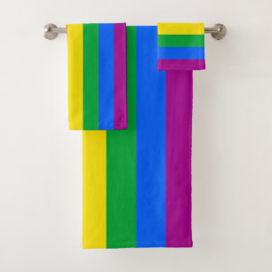 Philly Rainbow Pride Flag Bath Towel Set