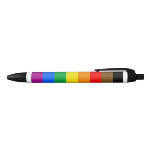Philly Rainbow Pride Flag Black Ink Pen