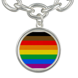 Philly Rainbow Pride Flag Bracelet