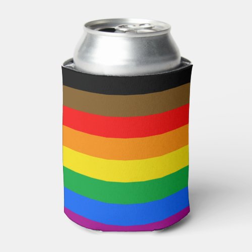 Philly Rainbow Pride Flag Can Cooler