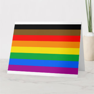 Philly Rainbow Pride Flag Card