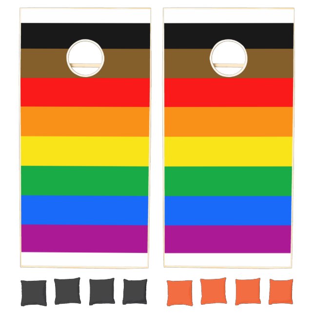 Philly Rainbow Pride Flag Cornhole Set (Set)