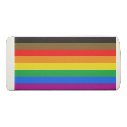 Philly Rainbow Pride Flag Eraser