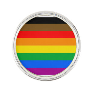 Philly Rainbow Pride Flag Lapel Pin