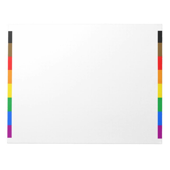 Philly Rainbow Pride Flag Notepad (Front)