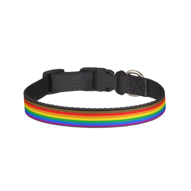 Philly Rainbow Pride Flag Pet Collar (Front)