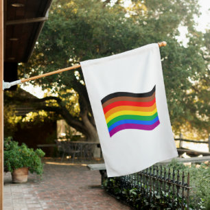 Philly Rainbow Pride Waving Flag