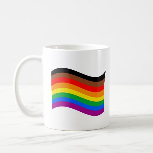 Philly Rainbow Pride Waving Flag Coffee Mug