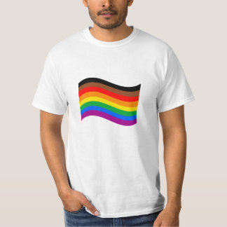 Philly Rainbow Pride Waving Flag T-Shirt