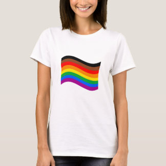 Philly Rainbow Pride Waving Flag T-Shirt