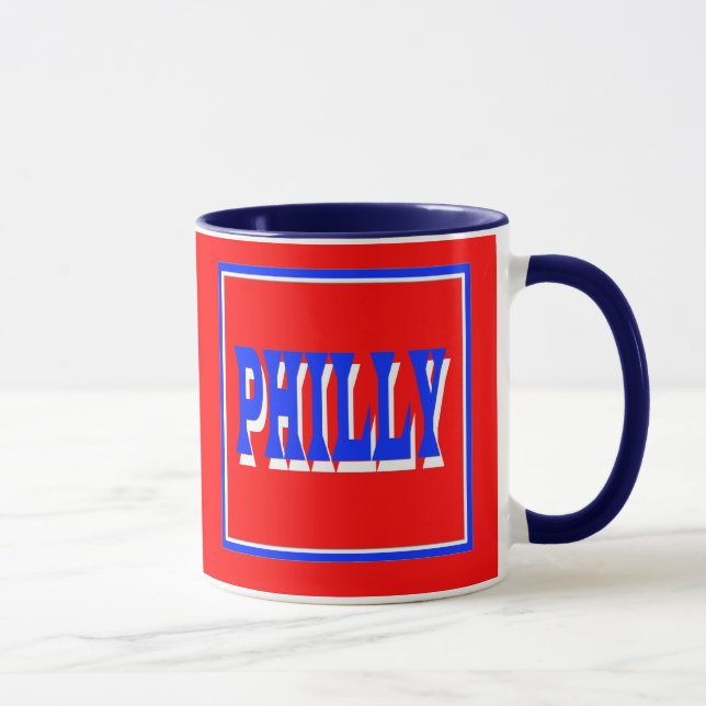 Philly Red Square Mug (Right)