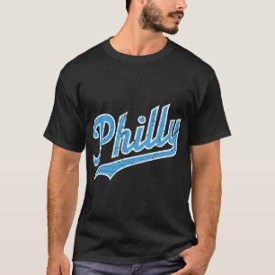 Philly Script - Burgundy T-Shirt