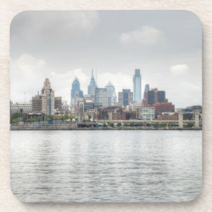 Philly skyline 2 beverage coaster