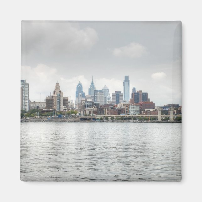 Philly skyline 2 magnet (Front)