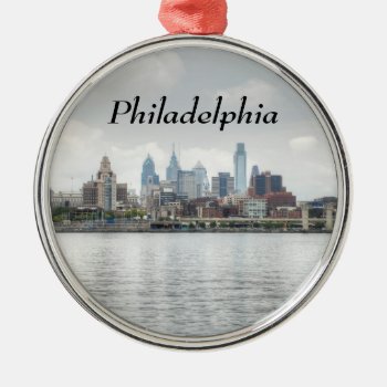 Philly Skyline 2 Metal Ornament by JLPhotographs at Zazzle