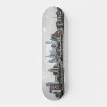 Philly Skyline 2 Skateboard Deck by JLPhotographs at Zazzle