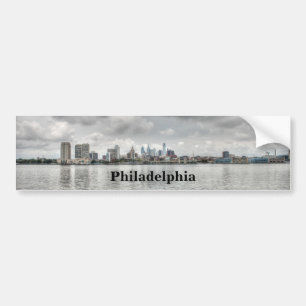 Philly skyline bumper sticker