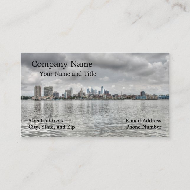 Philly skyline business card (Front)