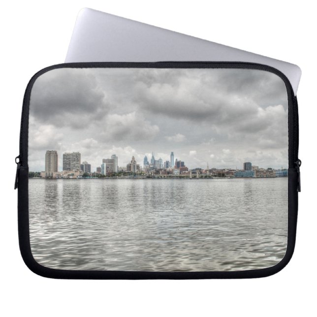Philly skyline laptop sleeve (Front)