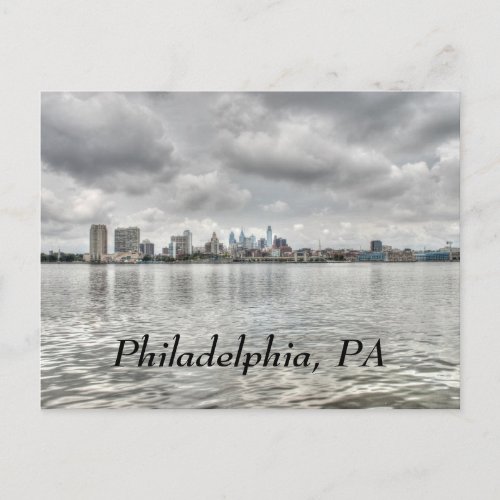 Philly skyline postcard