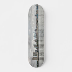 Philly skyline skateboard deck