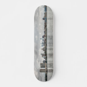 Philly skyline skateboard deck