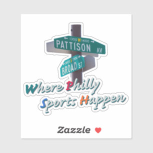 Philly Sports Happen Broad and Pattison T-Shirt Sticker
