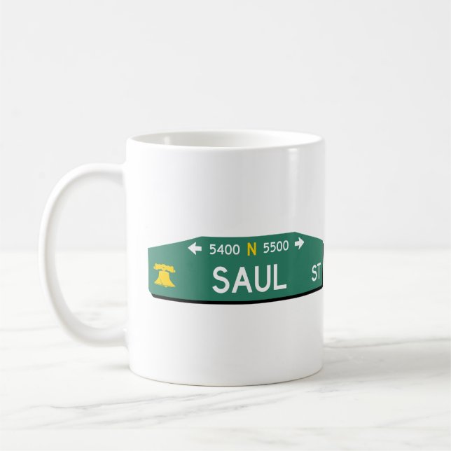 Philly Street Sign Coffee Mug: For YOUR Address! Mug (Left)