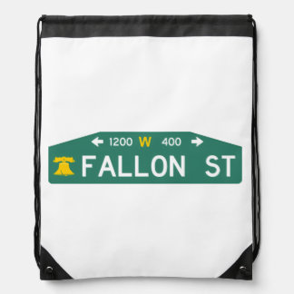 Philly Street Sign: Made For YOUR Address!  Drawstring Bag