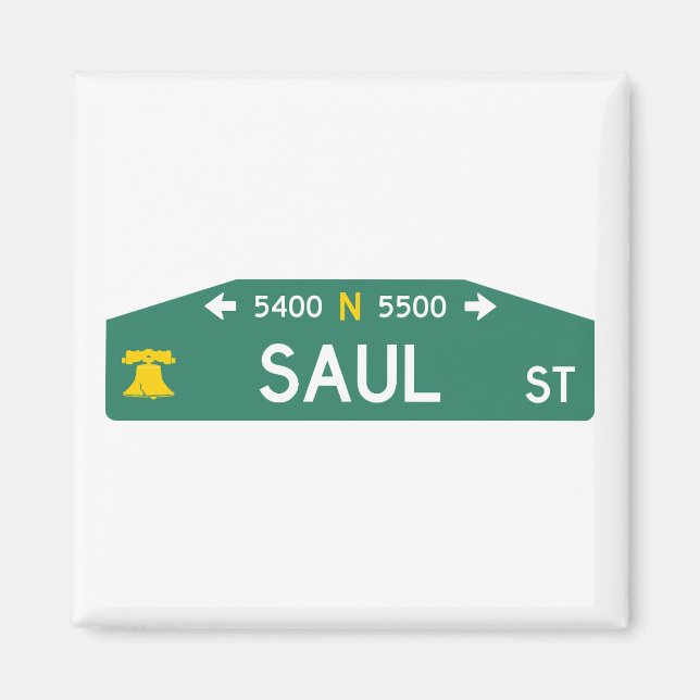 Philly Street Sign Magnet: Made For YOUR Address!  Magnet (Front)