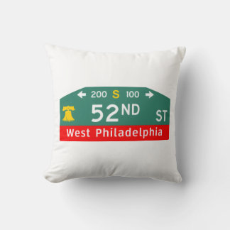 Philly Street Sign Pillow: For YOUR Address!  Throw Pillow
