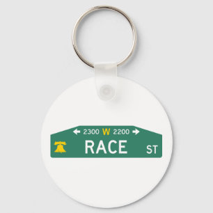 Philly Street Sign Poker Chip: For YOUR Address! Keychain