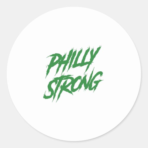 Philly Strong Graffiti Style  Classic Round Sticker