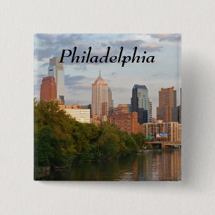 Philly summer pinback button