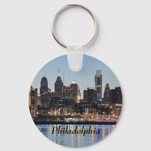 Philly sunset keychain