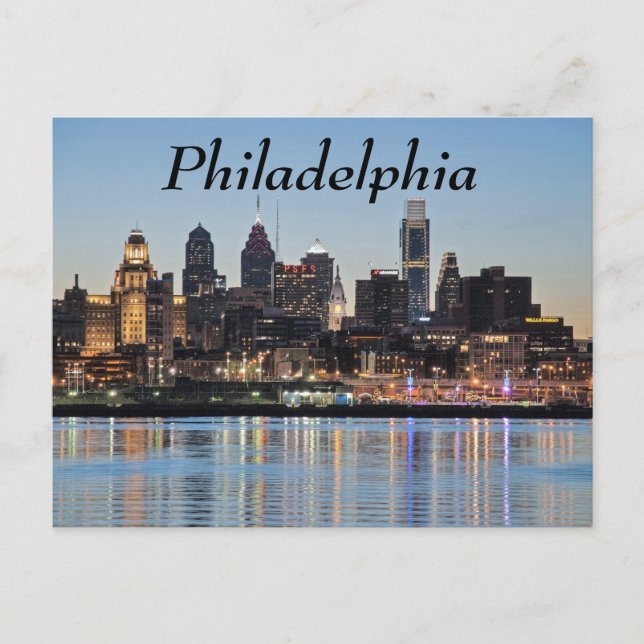 Philly sunset postcard (Front)