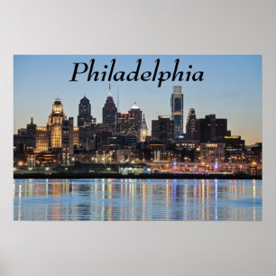 Philly sunset poster