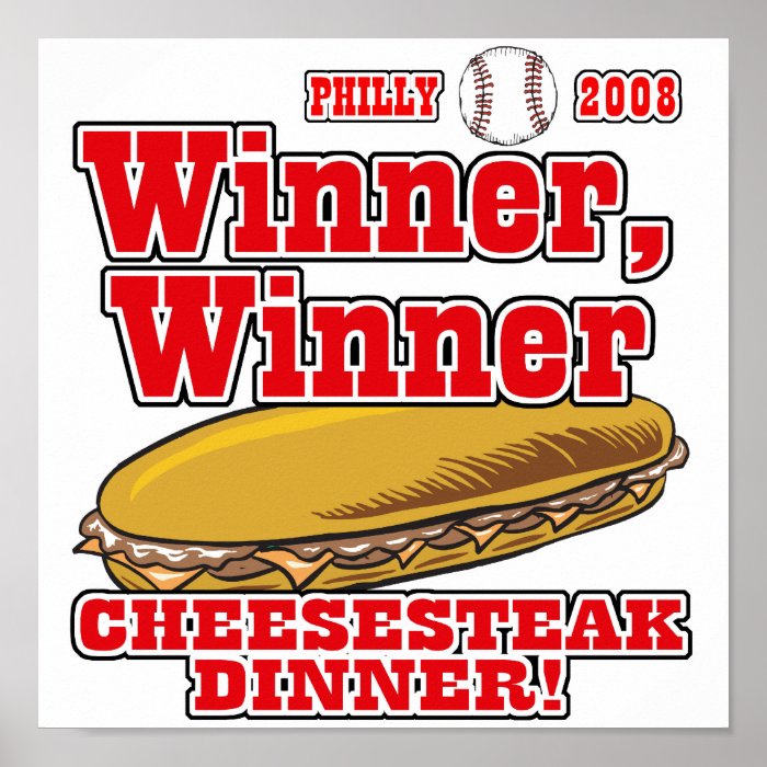 Philly Winner Cheesesteak Dinner Print