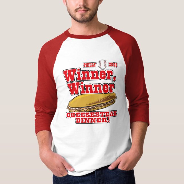Philly Winner Cheesesteak Dinner T-Shirt (Front)