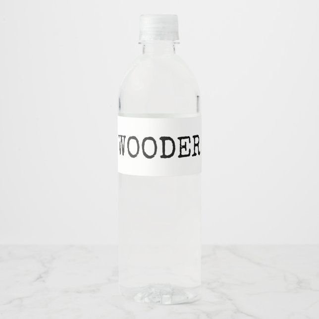 Philly Wooder  Water Bottle Label (Front)