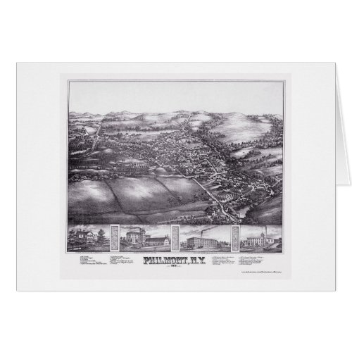 Philmont NY Panoramic Map _ 1881
