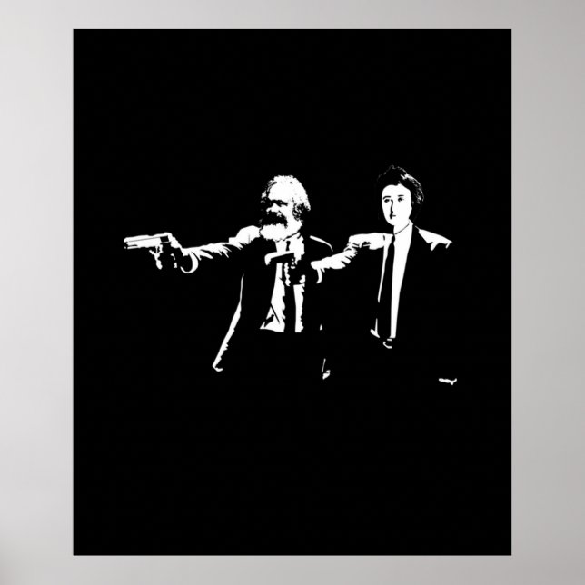 Philo Fiction  Karl Marx and Rosa Luxemburg Poster (Front)