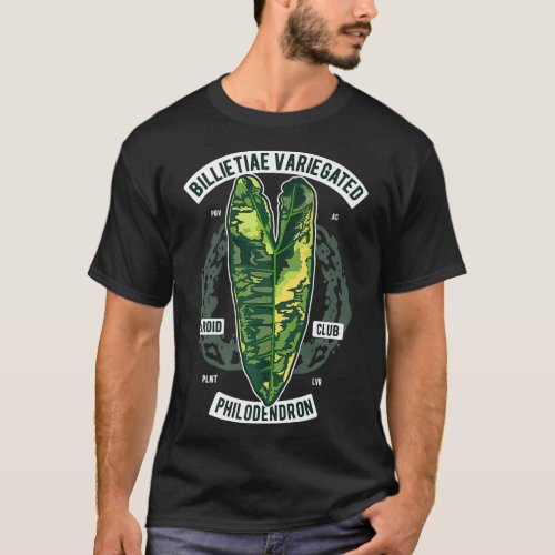 Philodendron Billietiae Variegated Botanist Garden T_Shirt