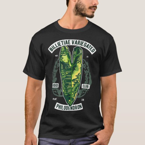 Philodendron Billietiae Variegated Botanist kitty  T_Shirt