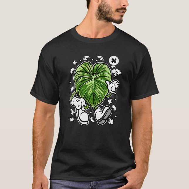 Philodendron Dean Mcdowell Oldcartoon Botany Botan T-Shirt (Front)